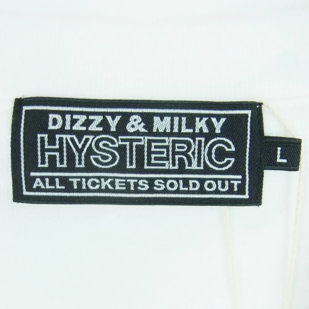 HYSTERIC GLAMOUR ヒステリックグラマー 26SS 02261CT03 MOONLIGHT DRIVE 半袖 Tシャツ ホワイト系 L【極上美品】【中古】 - Image 4
