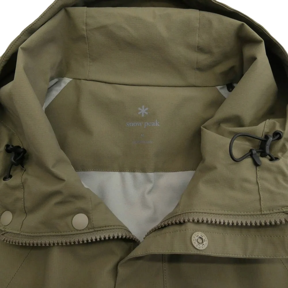 snowpeak スノーピーク JK-21AU005 Stretch 2L Coat ナイロン コート カーキ系 M【中古】 - Image 3