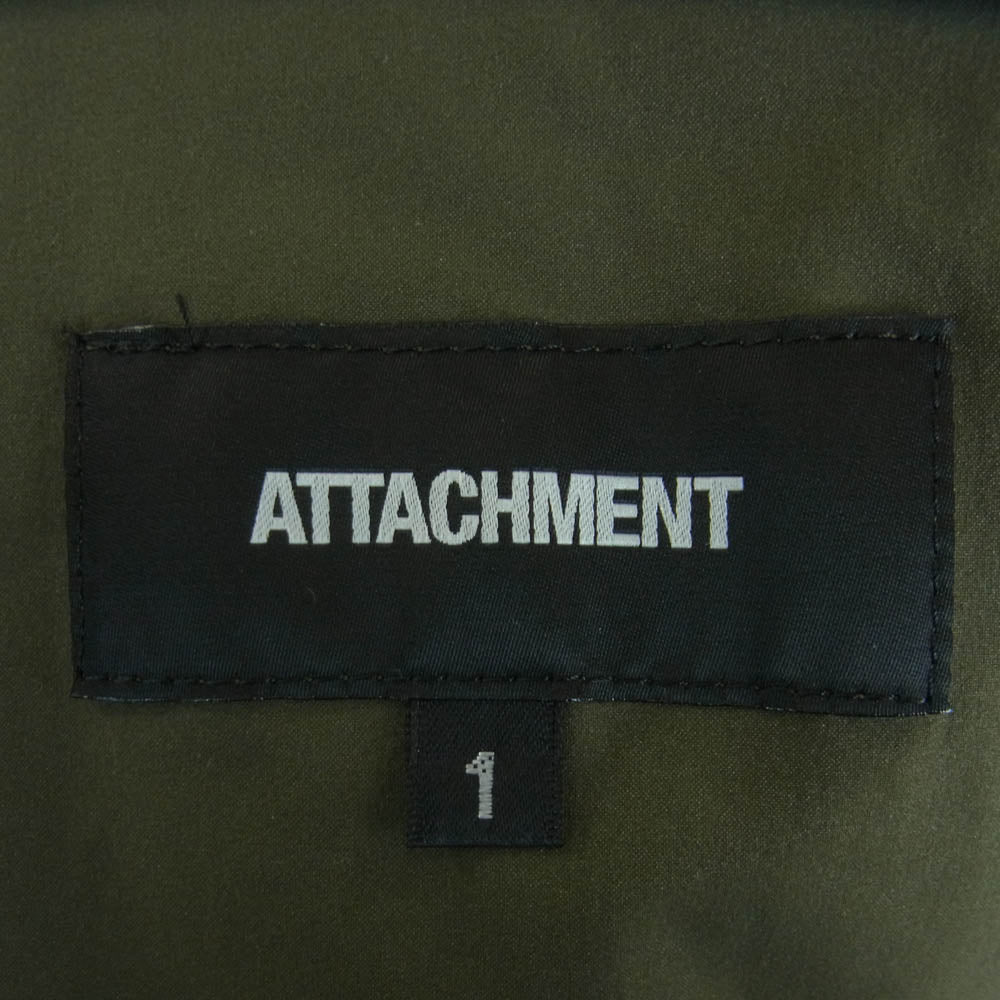 ATTACHMENT アタッチメント AG92-212 2WAY ストレッチ タフタ ナイロン 2B テーラード ジャケット グリーン系 1【中古】 - Image 5