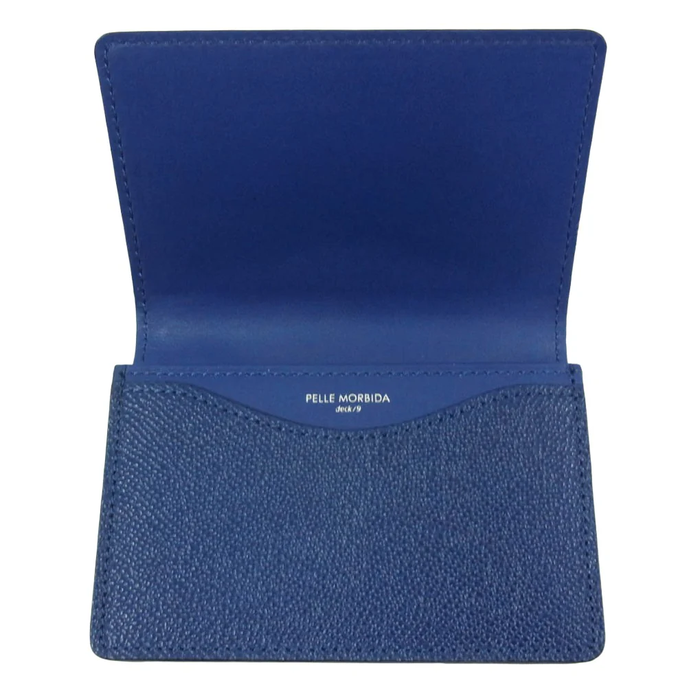PELLE MORBIDA ペッレモルビダ deck9 レザー カードケース ブルー系【中古】 - Image 4