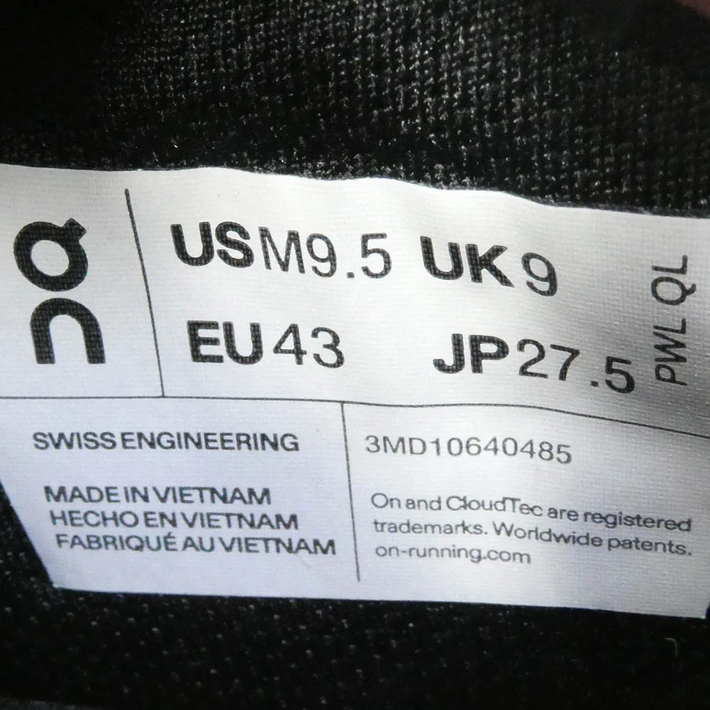 ON ãªã³ 3MD10640485 THE ROGER Advantage 2 M All Black ã¹ããŒã«ãŒ ãã©ãã¯ç³» 27.5cmãäžå€ã - Image 7