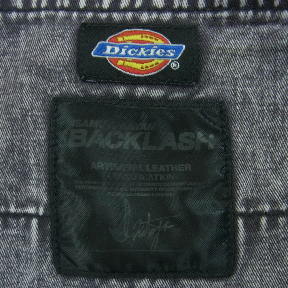 ISAMUKATAYAMA BACKLASH イサムカタヤマバックラッシュ D2002-01 ブリーチ ウォッシュ 加工 ボタンフライ ダブルニー ペインター パンツ グレー系 S【中古】 - Image 3