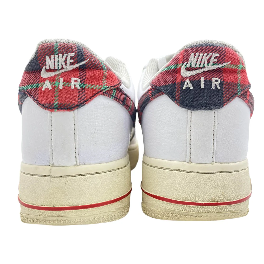 NIKE ナイキ DV0789-100 Air Force 1 Low Plaid エアフォース1 ローカットスニーカー ホワイト系 レッド系 25cm【中古】 - Image 3