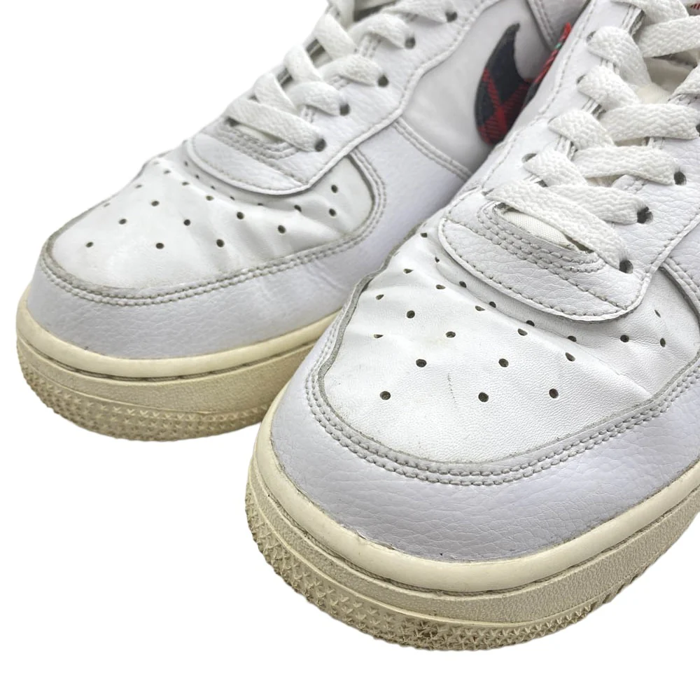 NIKE ナイキ DV0789-100 Air Force 1 Low Plaid エアフォース1 ローカットスニーカー ホワイト系 レッド系 25cm【中古】 - Image 4