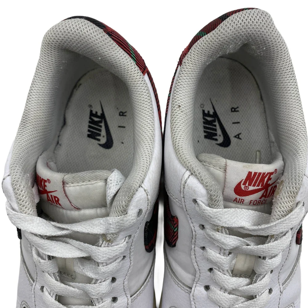 NIKE ナイキ DV0789-100 Air Force 1 Low Plaid エアフォース1 ローカットスニーカー ホワイト系 レッド系 25cm【中古】 - Image 5