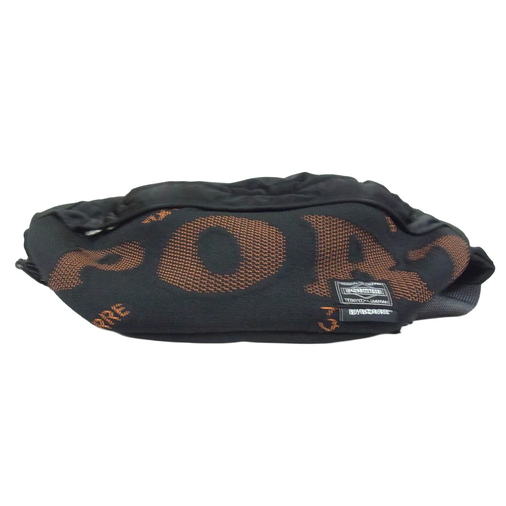 PORTER ポーター 381-19711 x BYBORRE バイボレ WAIST BAG ウエストバッグ ブラック系【極上美品】【中古】 - Image 4