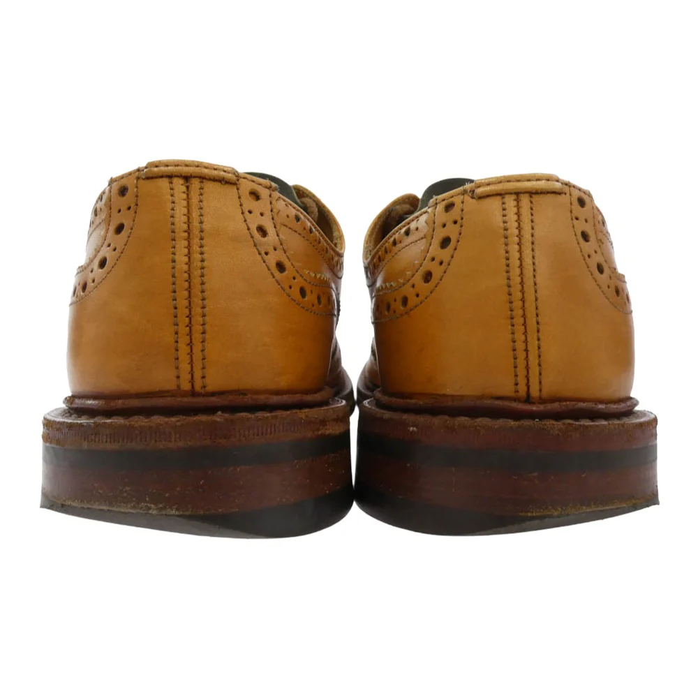 Tricker's トリッカーズ M5633D 英国製 BOURTON DAINITE SOLE バートン ダイナイトソール レザー シューズ ライトブラウン系 8.5【中古】 - Image 3