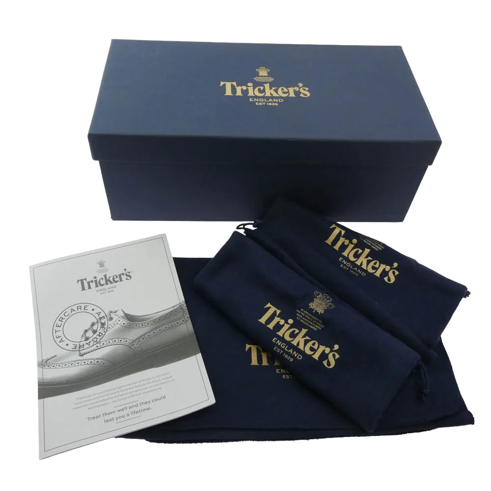 Tricker's トリッカーズ M5633D 英国製 BOURTON DAINITE SOLE バートン ダイナイトソール レザー シューズ ライトブラウン系 8.5【中古】 - Image 8