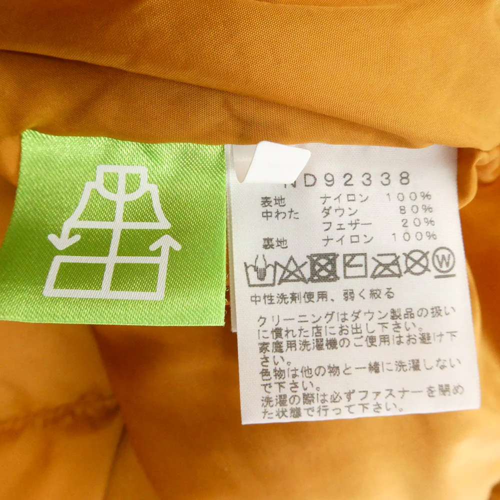 THE NORTH FACE ノースフェイス ND92338 Nuptse Vest ヌプシ ダウン ベスト オレンジ系 L【中古】 - Image 5