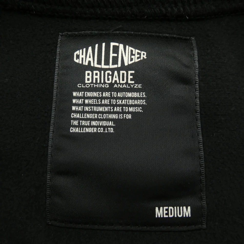 CHALLENGER チャレンジャー 25AW CLG-SW 025-009 C/N WARM CORE ポリエステル クルーネック フットボール シャツ スウェット ブラック系 M【極上美品】【中古】 - Image 5