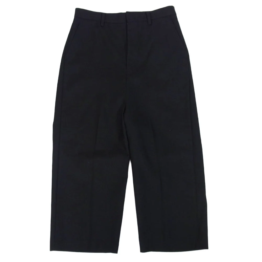 JUNYA WATANABE COMME des GARCONS ジュンヤワタナベコムデギャルソン 19AW JD-P021 AD2019 ウール ワイド スラックス パンツ ブラック系 S【中古】