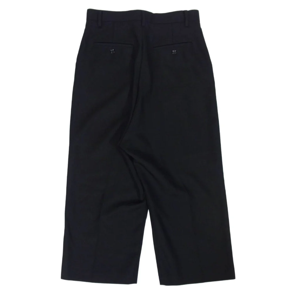 JUNYA WATANABE COMME des GARCONS ジュンヤワタナベコムデギャルソン 19AW JD-P021 AD2019 ウール ワイド スラックス パンツ ブラック系 S【中古】 - Image 2