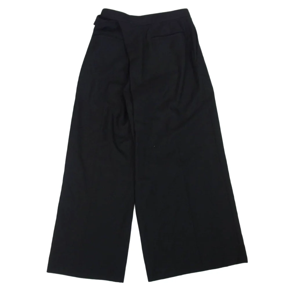 JUNYA WATANABE COMME des GARCONS ジュンヤワタナベコムデギャルソン 20AW JF-P009 AD2020 アシンメトリー アジャスター ラップ ウール ワイド パンツ ブラック系 S【中古】 - Image 2