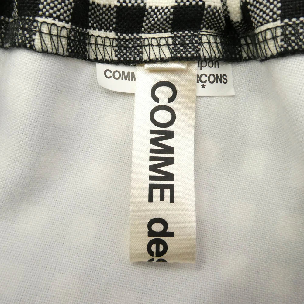 COMME des GARCONS コムデギャルソン 25AW GP-S006 本ライン AD2025 ギンガムチェック ウール スカート ブラック系 ホワイト系 S【美品】【中古】 - Image 3
