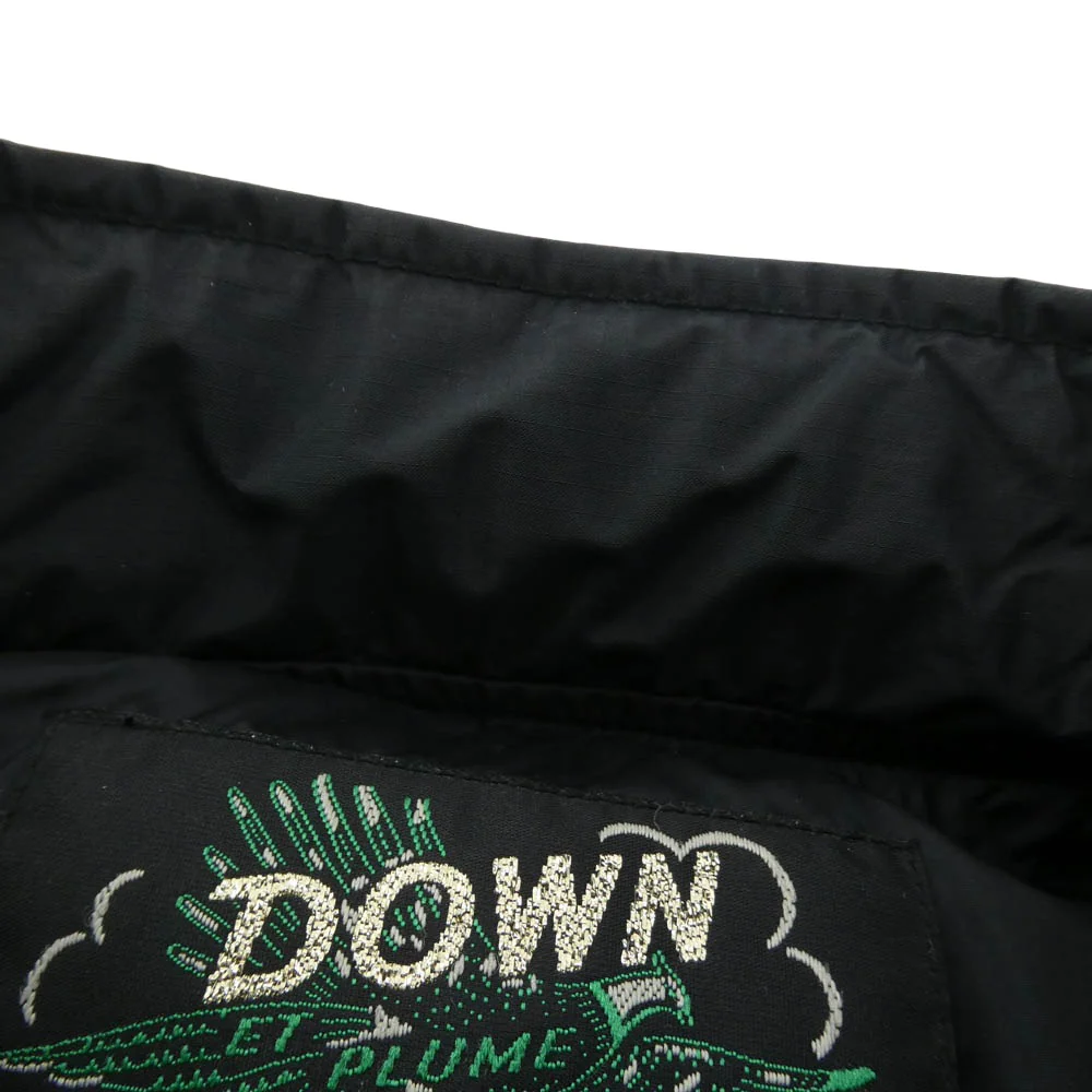 schott ショット 782-4253004 AURORA STAND RIDERS DOWN JACKET オーロラスタンド ライダース ダウン ジャケット ブラック系 L【中古】 - Image 6