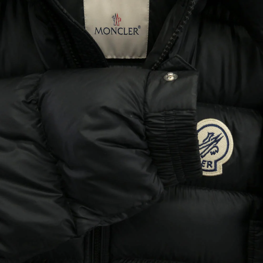 MONCLER モンクレール 19AW E20914181149 53334 BRAMANT ラマント ナイロン ジップアップ ダウンジャケット ブラック系 2【中古】 - Image 4