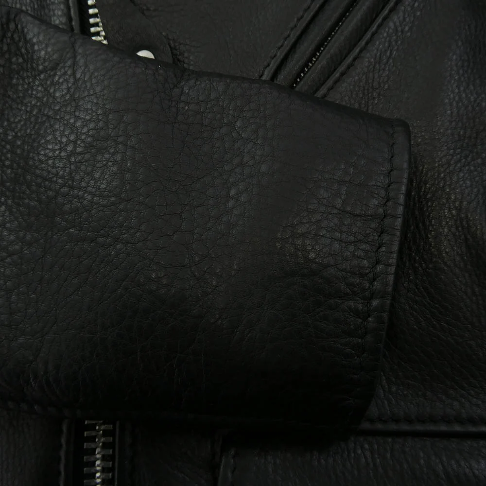 schott ショット 7823950090 516UST ONE STAR NEW NAKED ワンスター ニュー ネイキッド 牛革 カウレザー ダブル ライダース ジャケット ブラック系 38【美品】【中古】 - Image 4