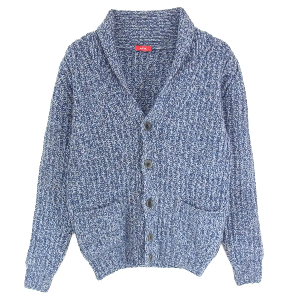 アルテア カシミヤ ニット カーディガン ブルー系 XS【中古】