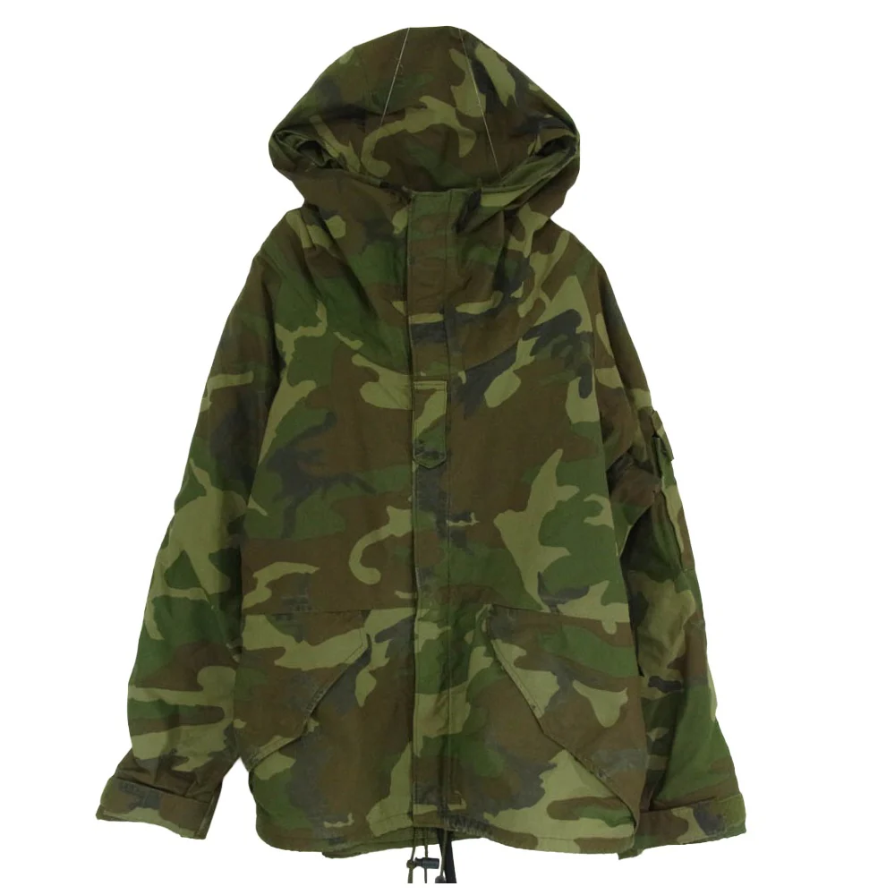 米軍 DLA100-87-C-0600 80s U.S.ARMY 米軍 ECWCS 1st Gen 初期型 GORE-TEX PARKA ゴアテックス パーカー MEDIUM X-SHORT ジャケット カーキ系 M【中古】