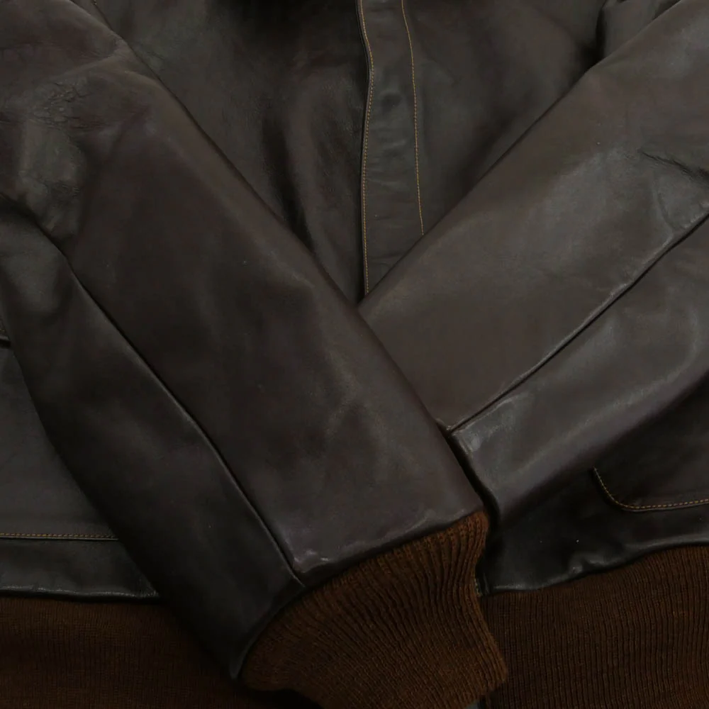 Buzz Rickson's バズリクソンズ BR80555 type A-2 ORDER No.W535 AC 16159 BUZZ RICKSON CLOTHING CO. SEMI-ANILINE FINISHED ホースハイド フライト ジャケット ダークブラウン系 40【中古】 - Image 7