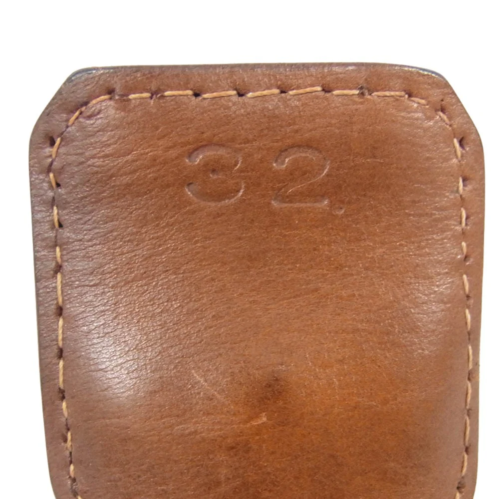 Stevenson Overall Co. スティーブンソンオーバーオール レザー ベルト 32インチ ブラウン系 32【中古】 - Image 6