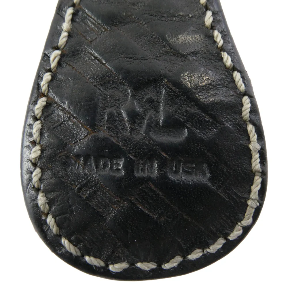 RRL ダブルアールエル ヴィンテージ加工 レザー スタッズ キーホルダー ブラック系【中古】 - Image 4