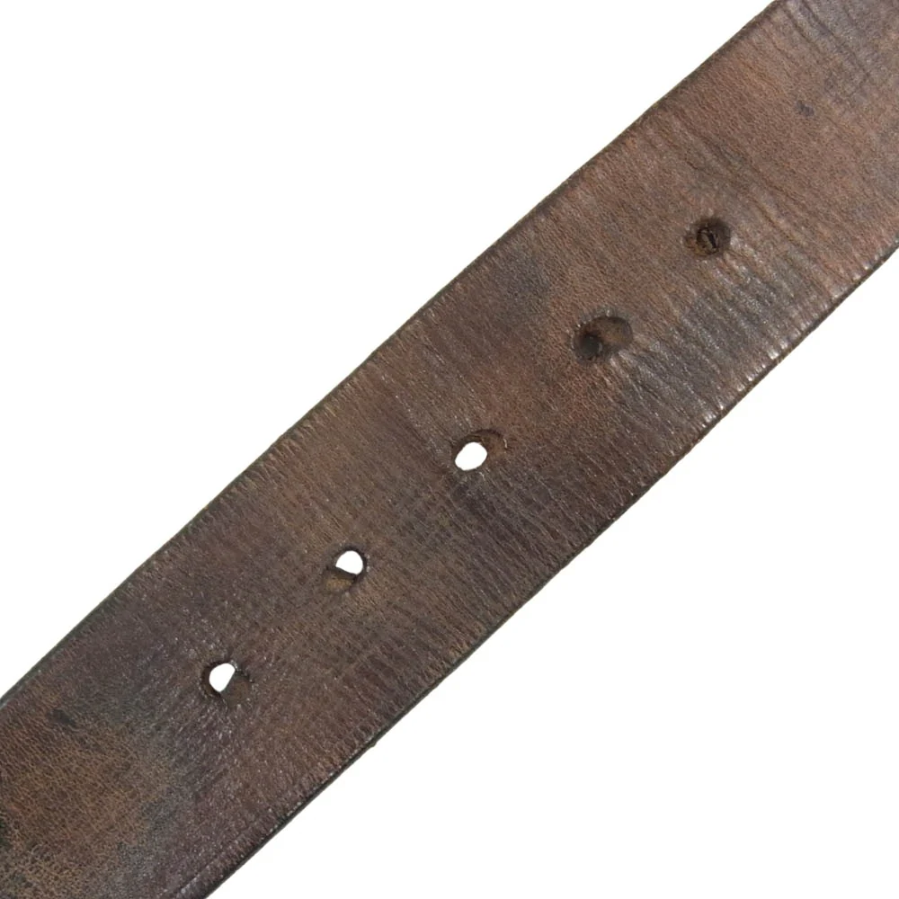 RRL ダブルアールエル ヴィンテージ加工 レザー スタッズ ベルト ブラウン系 34【中古】 - Image 7