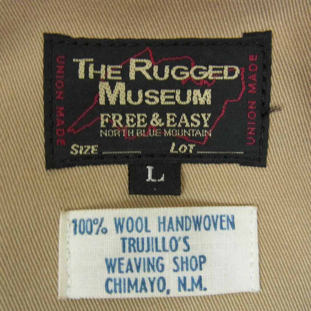ラギッドミュージアム RM10F/W-BVT005 TRUJILLO'S トゥルフィリオス レザー ラグベスト ブラウン系 L【中古】 - Image 4