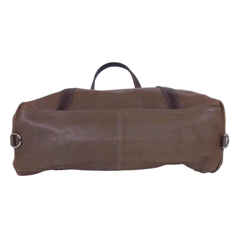 COACH コーチ 70388 Harrison Large Ziptop Satchel ハリソン ラージ ジップトップ サッチェル レザー ボストン バッグ ブラウン系【中古】 - Image 4