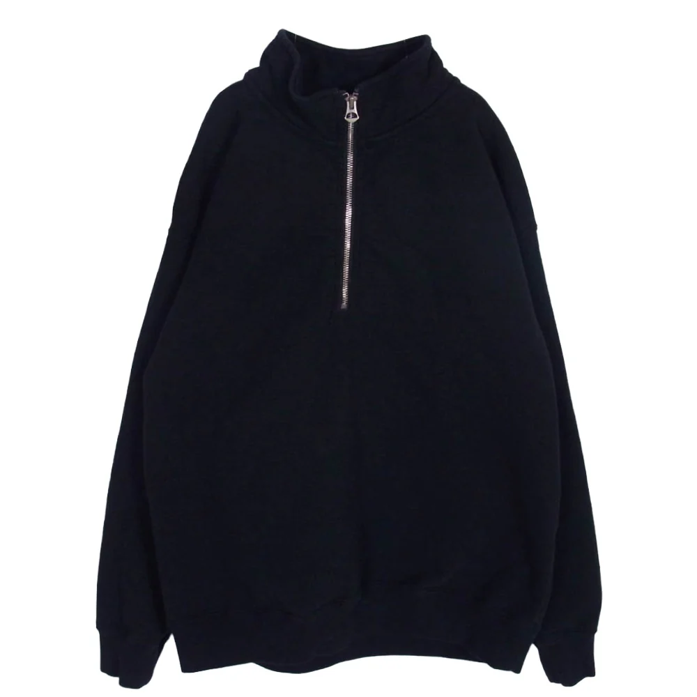 Ron Herman ロンハーマン 24AW 4020900032 ハーフジップ スウェット トレーナー ブラック系 S【中古】
