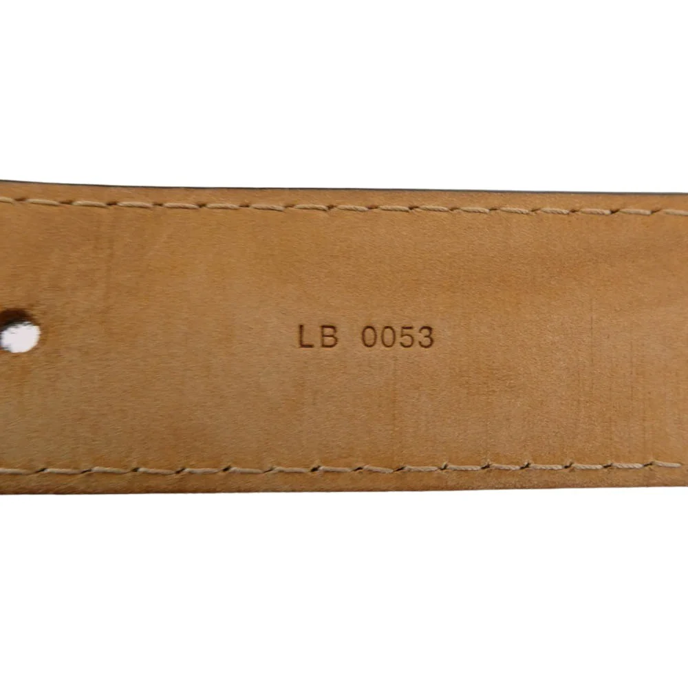 LOUIS VUITTON ルイ・ヴィトン M6812T サンチュール ジーンズ ロゴバックル レザー ベルト ブラック系【中古】 - Image 7