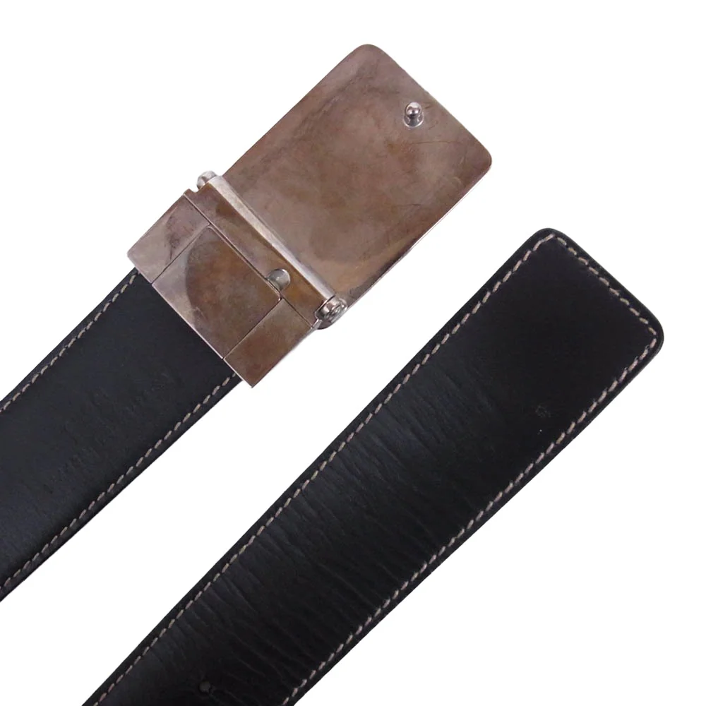 GUCCI グッチ GGスプリーム ロゴバックル レザー ベルト ブラウン系【中古】 - Image 3