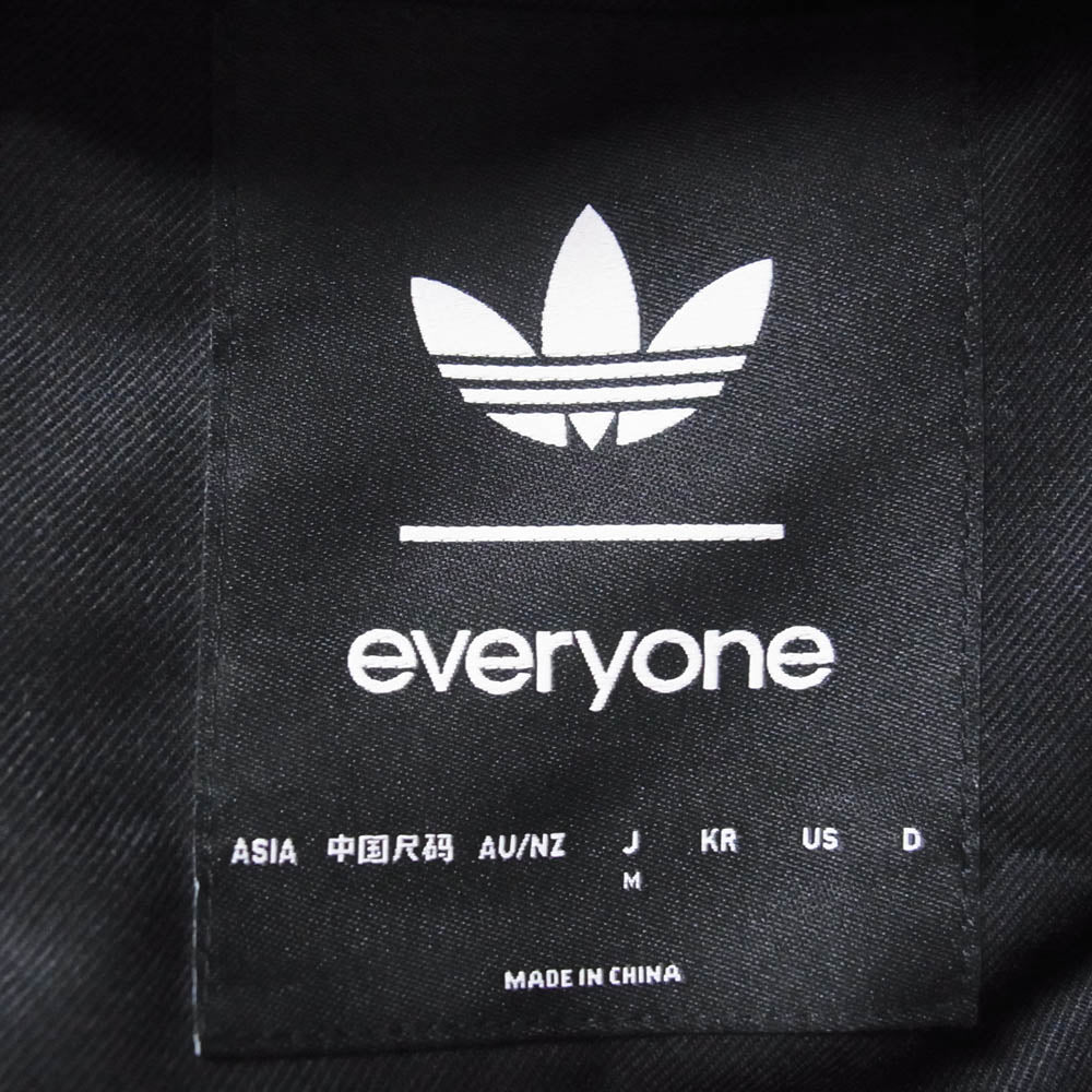 adidas アディダス KC7811 × everyone エブリワン Track Top ロゴ刺繍 トラックトップ ジップアップ ジャケット ブラック系 M【中古】 - Image 5