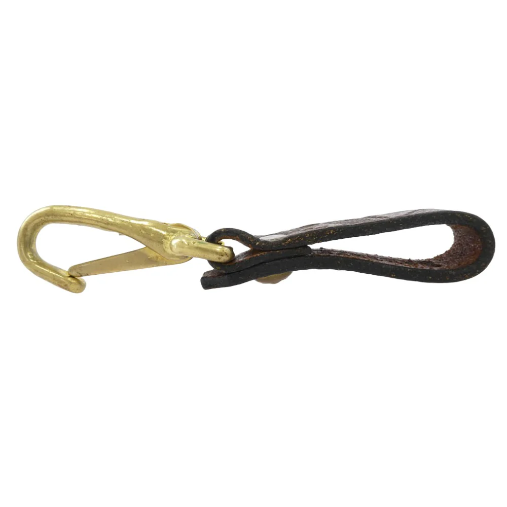 RADIALL ラディアル レザー ベルトループ キーホルダー ブラウン系 ゴールド系【中古】 - Image 3