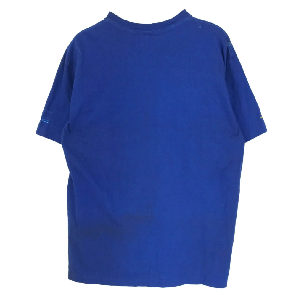 STUSSY ステューシー 00s 銀タグ USA製 PS2 LOGO PARODY プリント Tシャツ ブルー系 L【中古】 - Image 2