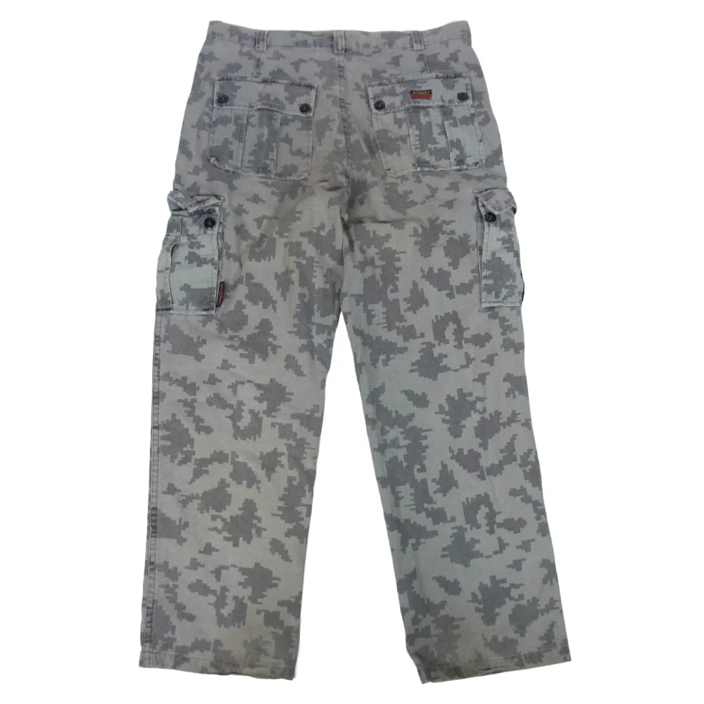 STUSSY ステューシー 90s STUSSY OUTDOOR デジタルカモ カーゴ ミリタリー パンツ グレー系 32【中古】 - Image 2