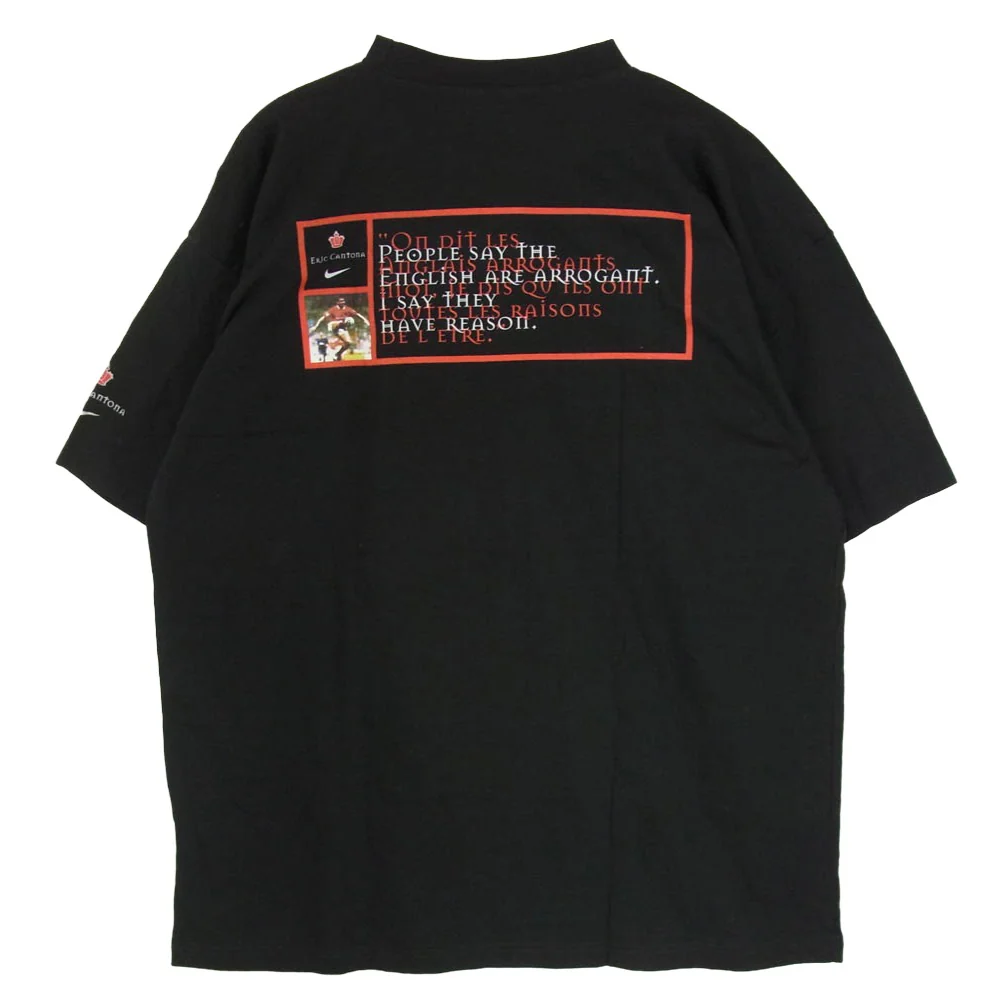 NIKE ナイキ 90s Eric Cantona エリック カントナ Manchester United マンチェスター ユナイテッド Tシャツ ブラック系 XL【中古】 - Image 2