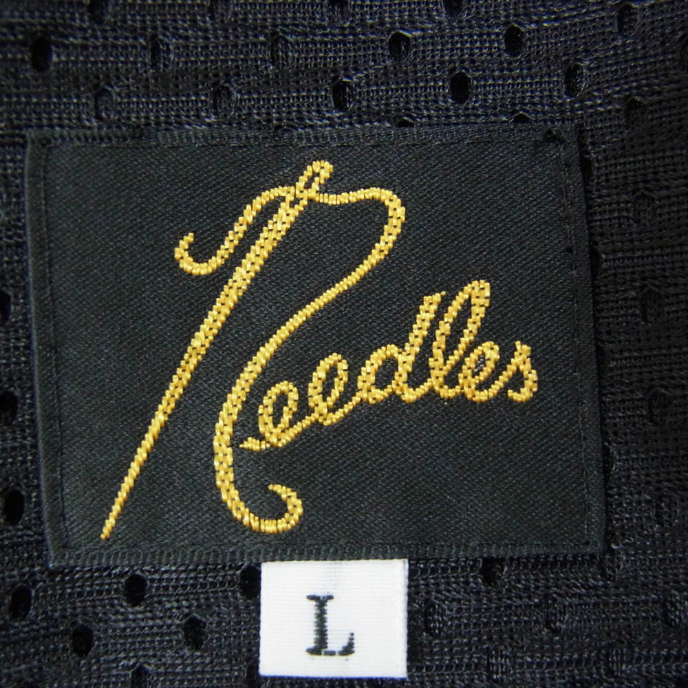 Needles ニードルス PU268 ハート総柄 トラック パンツ グレー系 L【中古】 - Image 3