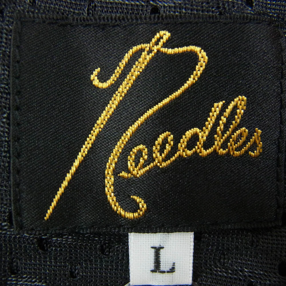 Needles ニードルス MR576 SUNRISE MARKET別注 サンライズマーケット パピヨン刺繡 サイドライン トラック パンツ ブラック系 L【中古】 - Image 3