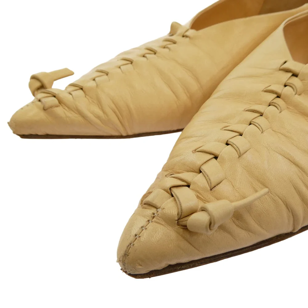 JIL SANDER ジルサンダー JS36030A バレリーナ フラットシューズ パンプス ベージュ系 37【中古】 - Image 4