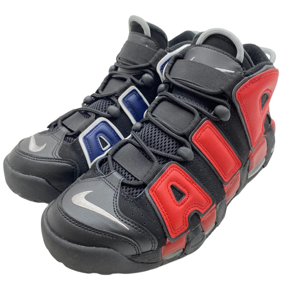 NIKE ナイキ DJ4400-001 Air More Uptempo 96 Black and University Red エアモアアップテンポ 96 ブラック アンド ユニバーシティレッド ハイカット スニーカー ブラック系 27cm【中古】 - Image 2