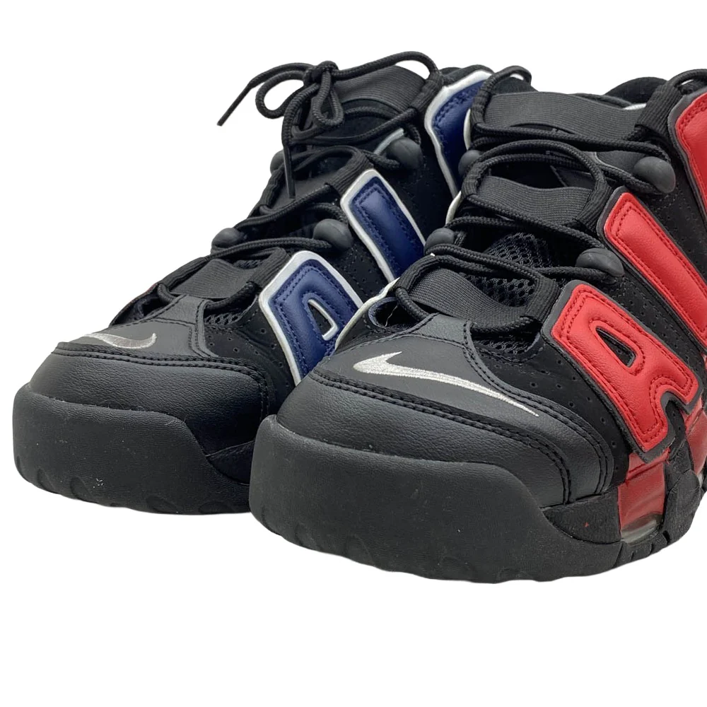 NIKE ナイキ DJ4400-001 Air More Uptempo 96 Black and University Red エアモアアップテンポ 96 ブラック アンド ユニバーシティレッド ハイカット スニーカー ブラック系 27cm【中古】 - Image 4