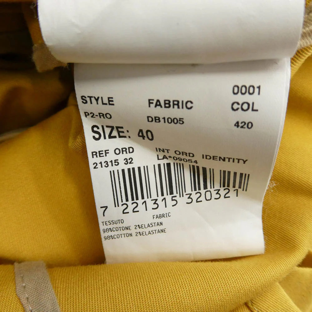 LARDINI ラルディーニ シングル ステンカラー コート イエロー系 40【中古】 - Image 6