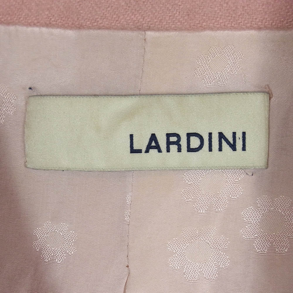 LARDINI ラルディーニ 新型ブートニエール カシミヤ ダブルブレスト ピークドラペル テーラード ジャケット ピンク系 40【中古】 - Image 5