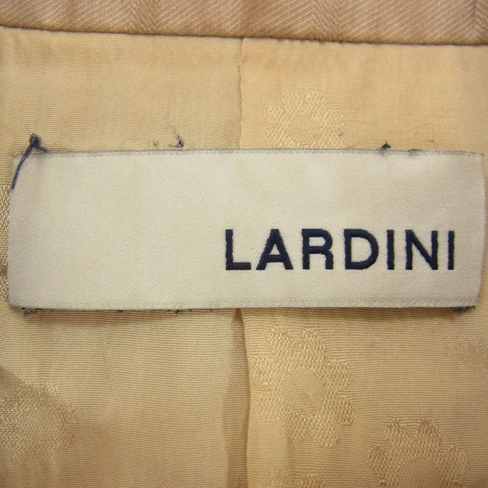LARDINI ラルディーニ ブートニエール ダブルブレスト ピークドラペル テーラード ジャケット ベージュ系 40【中古】 - Image 5