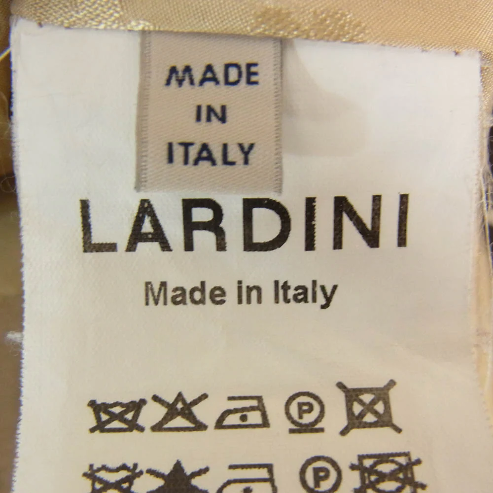 LARDINI ラルディーニ ブートニエール ダブルブレスト ピークドラペル テーラード ジャケット ベージュ系 40【中古】 - Image 6