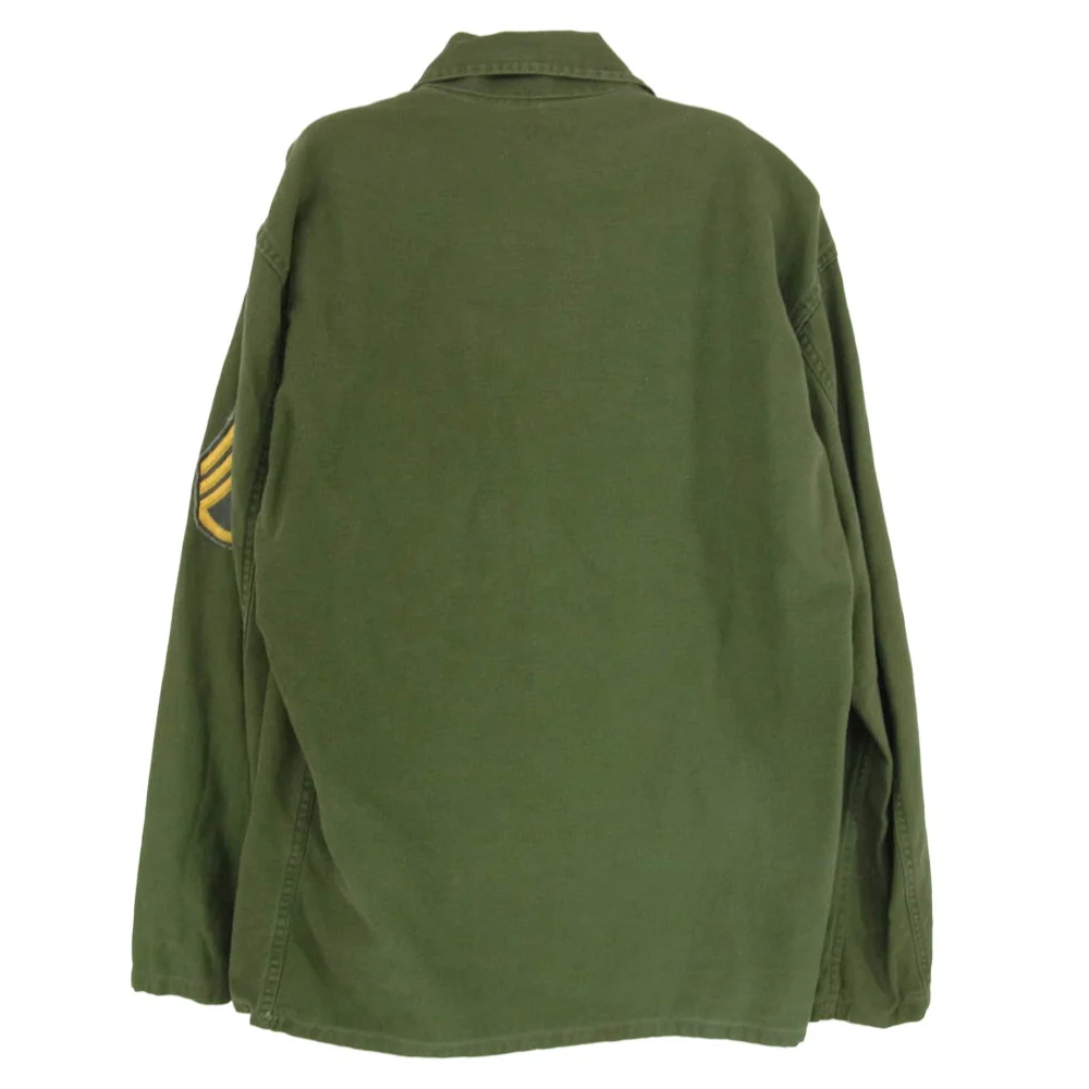 ヴィンテージ 60s U.S.ARMY 米軍 ファティーグ シャツ カーキ系 サイズ表記無【中古】 - Image 2