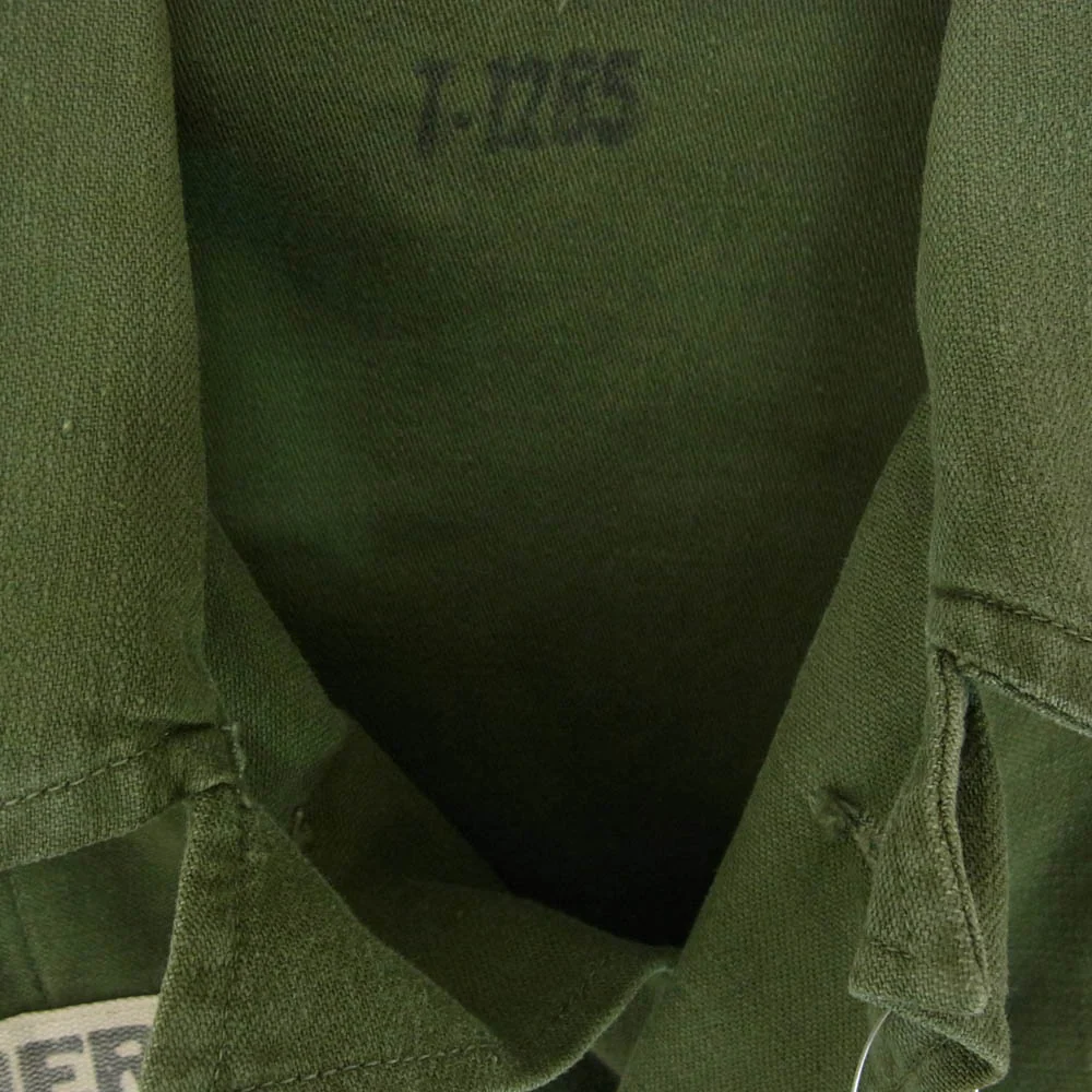 ヴィンテージ 60s U.S.ARMY 米軍 ファティーグ シャツ カーキ系 サイズ表記無【中古】 - Image 3