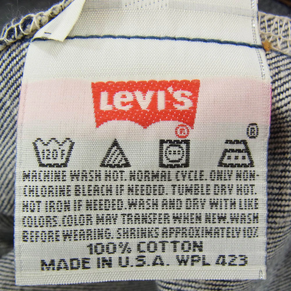 Levi's リーバイス 00501-0000 90s 96年製 USA サンアンジェロ工場製 501 デッドストック ボタン裏刻印552 サークルR レギュラー デニム パンツ インディゴブルー系 42【美品】【中古】 - Image 4