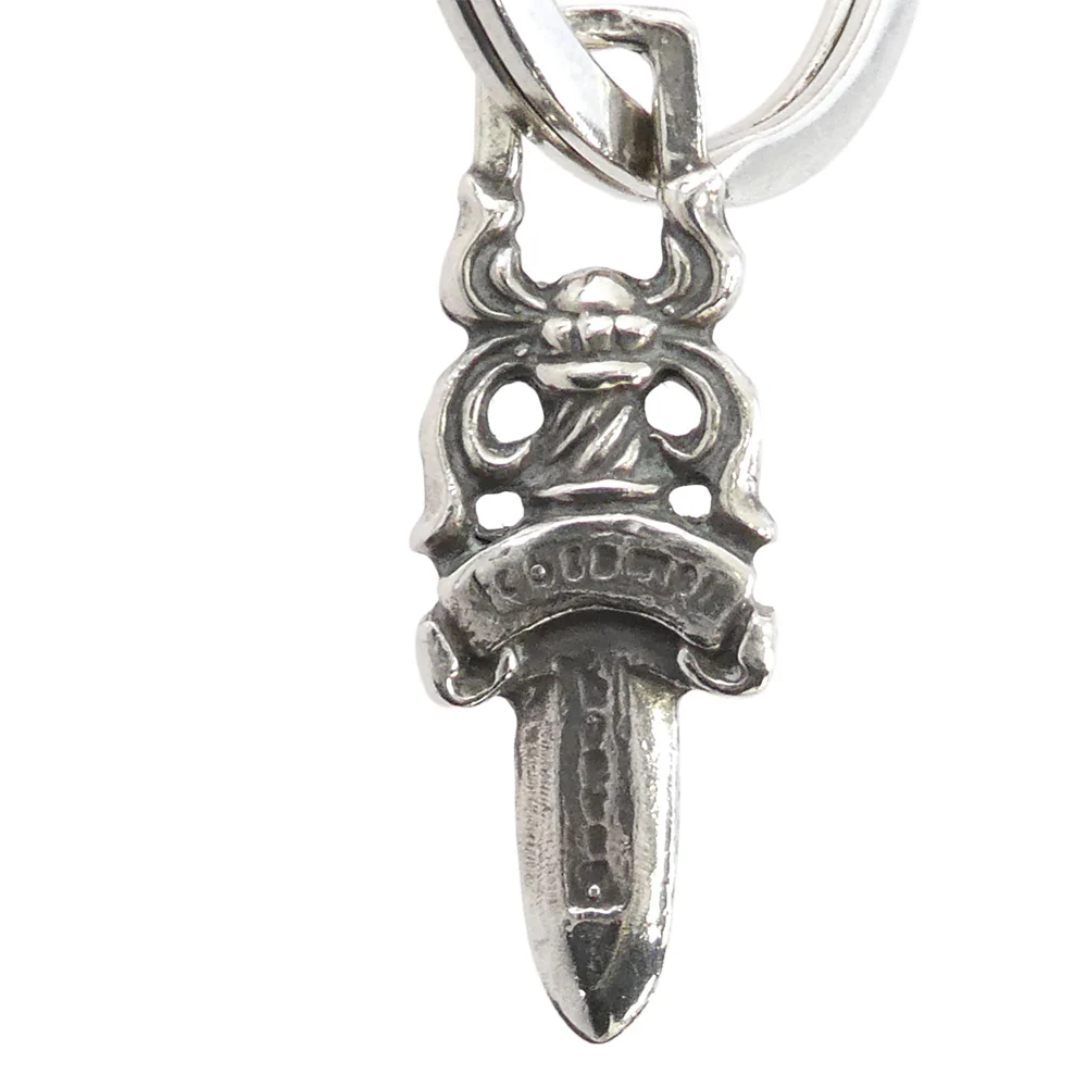 CHROME HEARTS クロムハーツ（原本無） RNG&No5 DGGR #5ダガー キーリング キーホルダー シルバー系【中古】 - Image 3